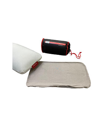 HEFEL | Housse en jersey pour oreiller de voyage 25x45cm Taupe