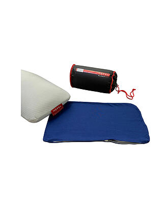 HEFEL | Jerseybezug für Reisekissen 25x45cm Marineblau