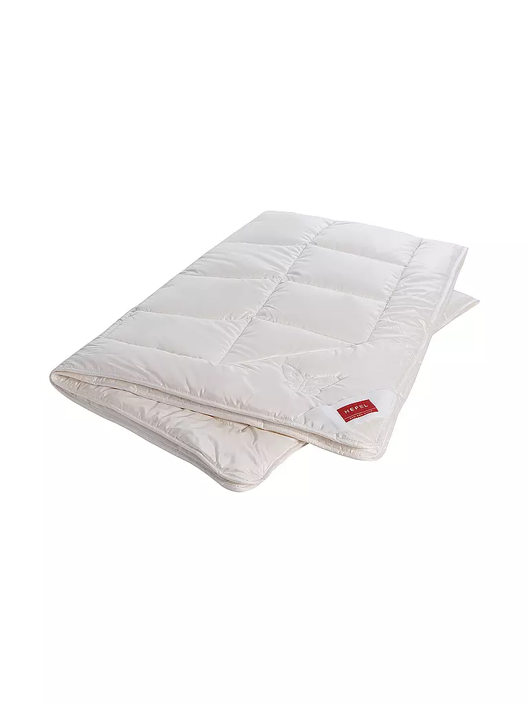 HEFEL | Couette 4 saisons "Pure Silk" 140x200cm (Champagne) 1200g | creme