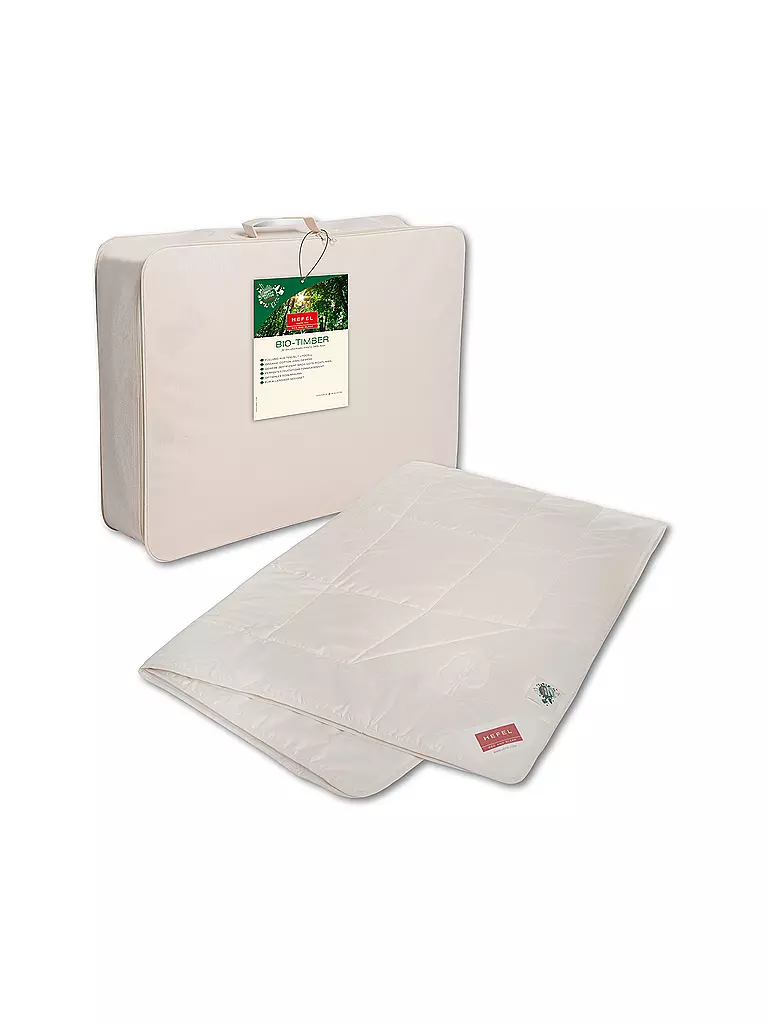 HEFEL | Couette 4 saisons BIO TIMBER 140x200cm naturelle | Beige