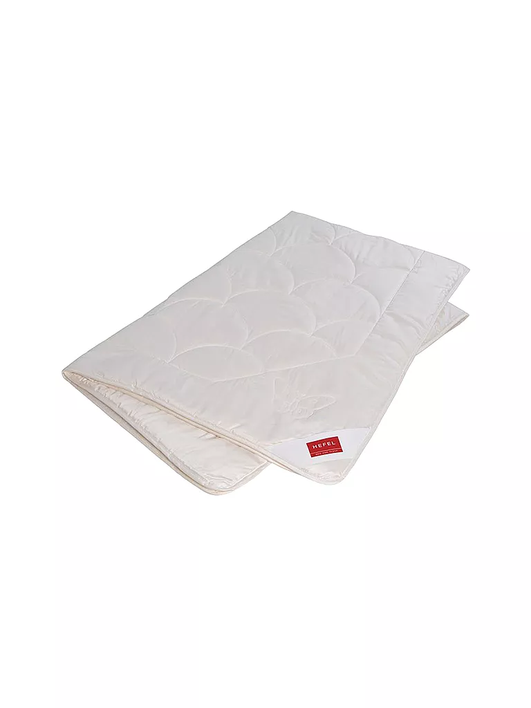 HEFEL | Couette d'été "Pure Silk" 140x200cm (champagne) | weiss