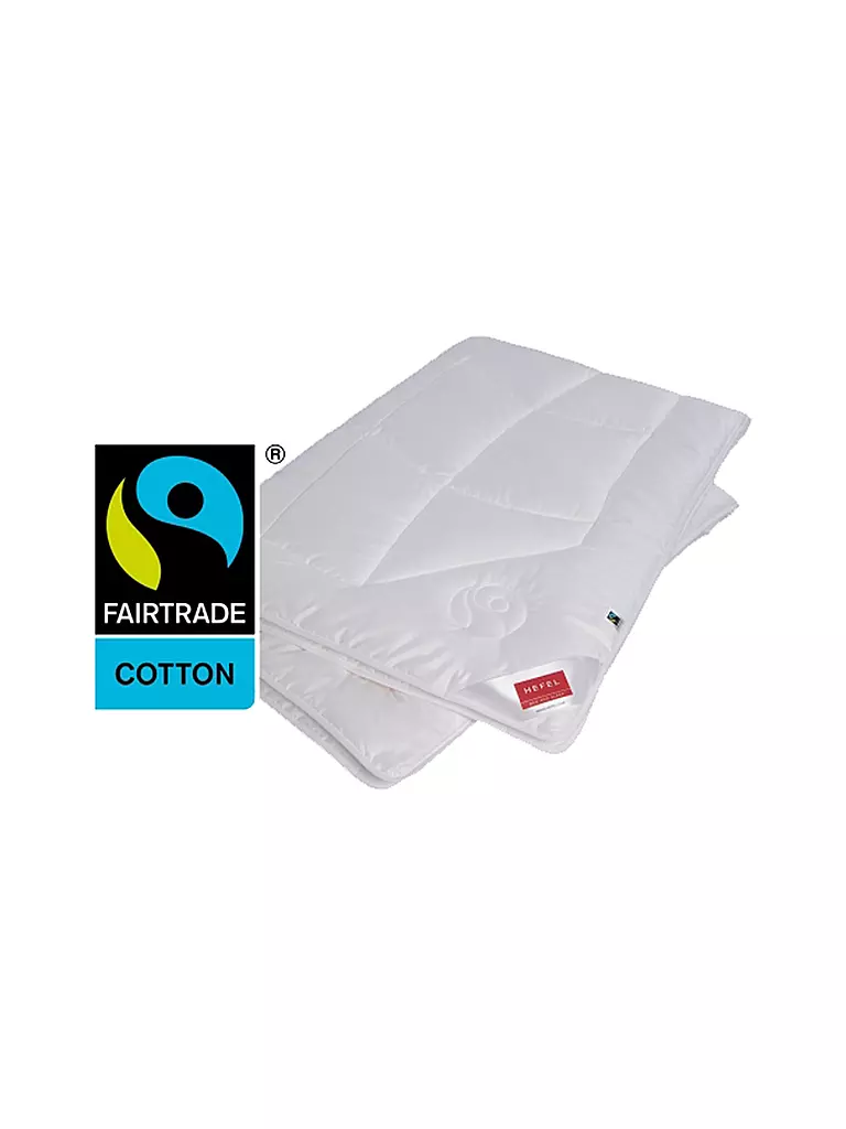 HEFEL | Couette d'été KlimaControl Fair 140x200cm 390g | weiss