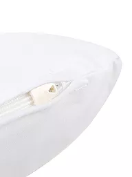 HEFEL | Housse de coussin de voyage en jersey 25x45cm | Blanc