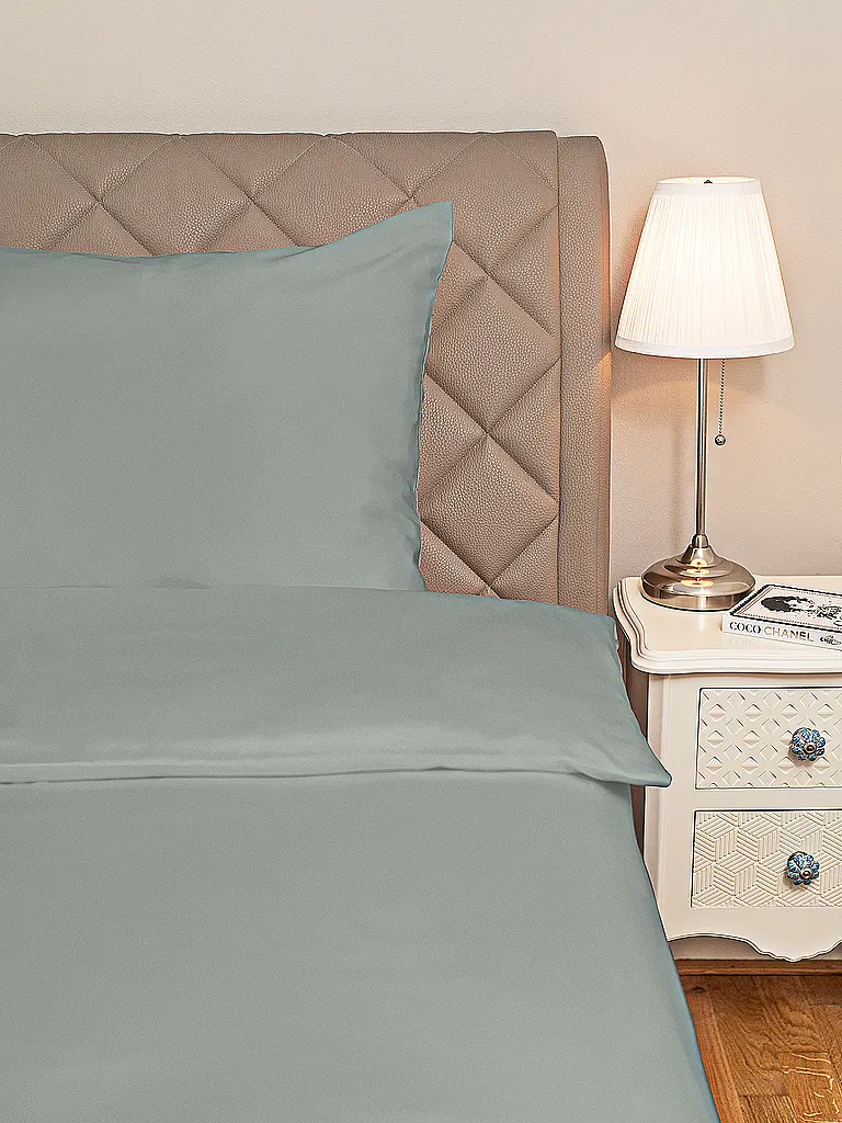 HEFEL | Linge de lit Tencel 70x90cm / 140x200cm Sauge | hellgrün