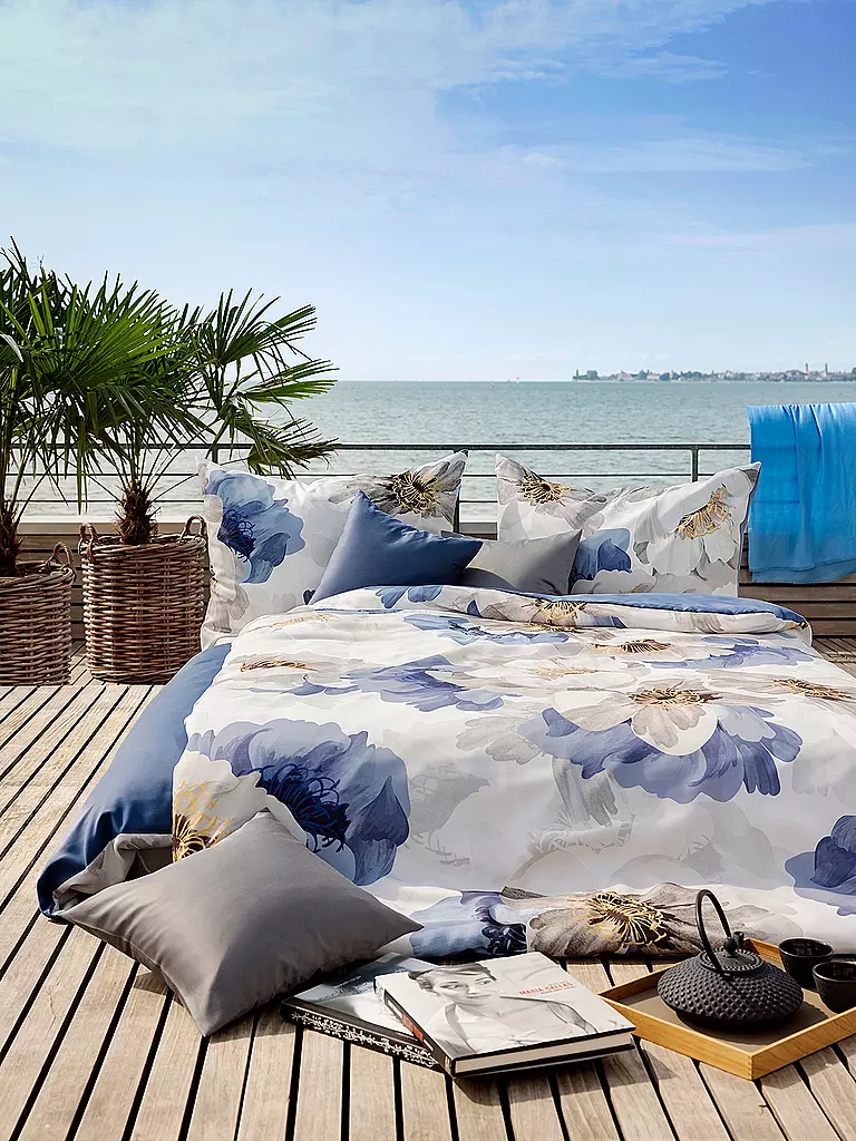 HEFEL | Linge de lit Tencel Antibes 70x90cm / 140x200cm Bleu | blau