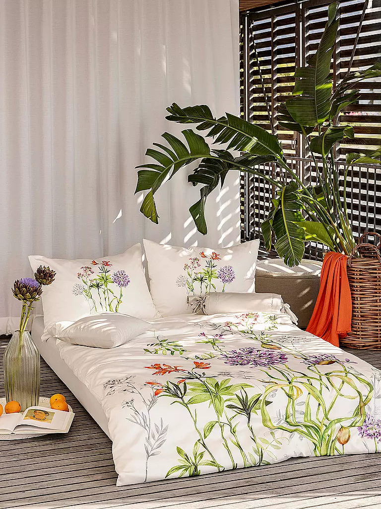 HEFEL | Linge de lit Tencel Cannes 70x90cm / 140x200cm Ivoire | weiss