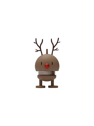 HOPTIMIST | Figurine décorative Renne Doux Bumble 9,5cm Chocolat