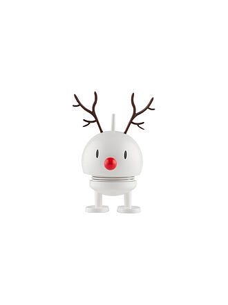 HOPTIMIST | Figurine décorative Noël Classic Bumble 9,5cm Renne Blanc