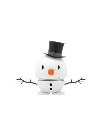 HOPTIMIST | Figurine décorative Classic Bumble Bonhomme de neige 7,8cm Blanc