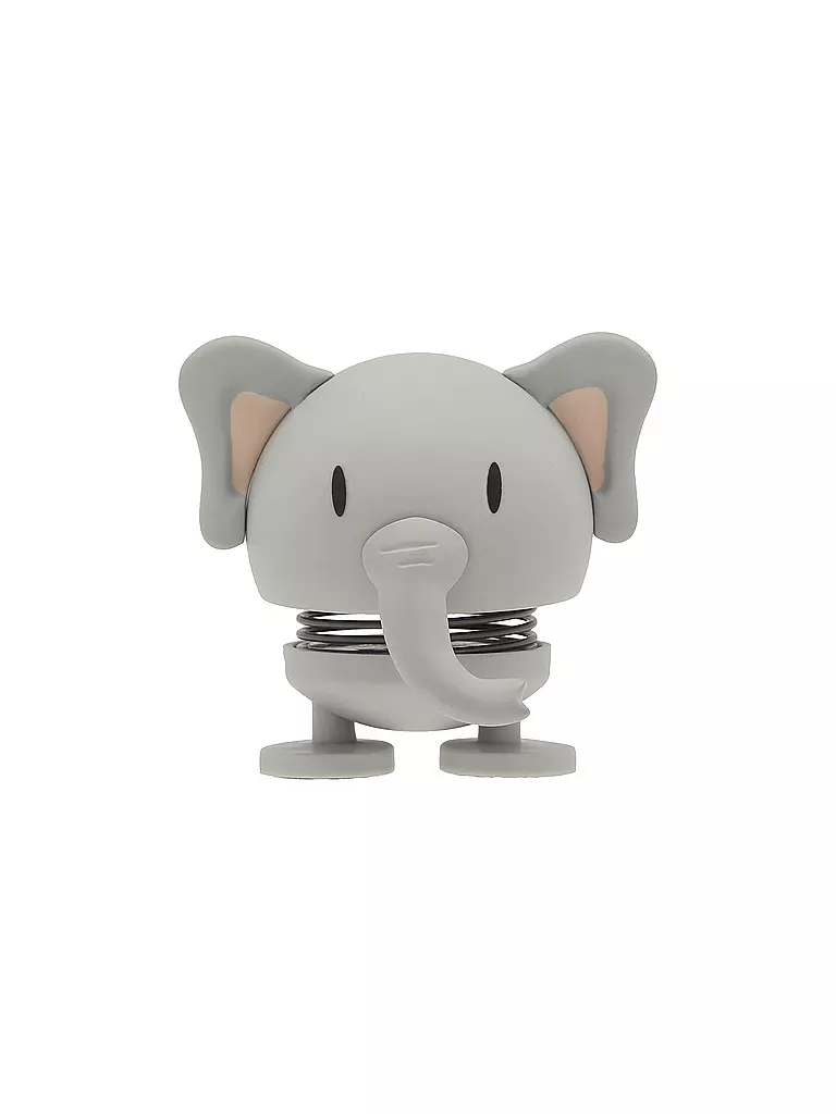 HOPTIMIST | Figurine décorative Éléphant Doux 7,6cm Gris | hellgrau