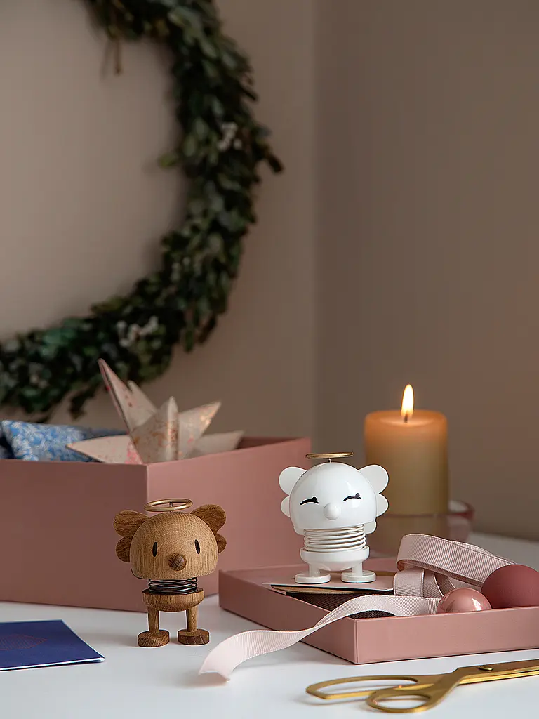 HOPTIMIST | Figurine décorative Angel Bimble 7,1cm Blanc | 