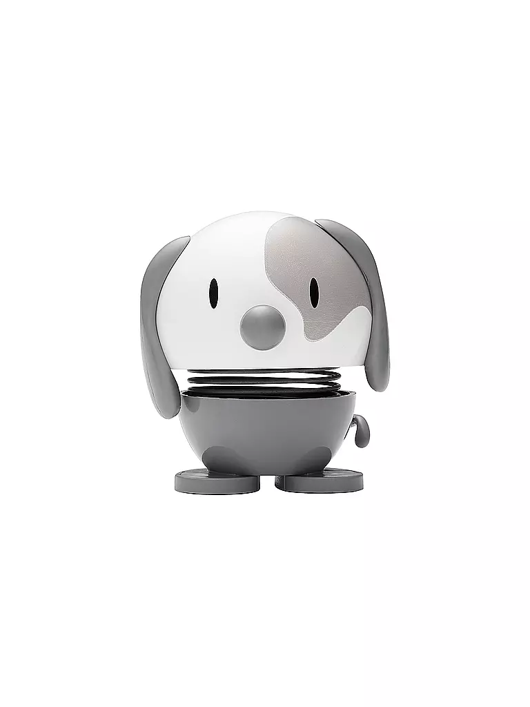 HOPTIMIST | Figurine décorative Chien 6,9cm Gris Cool | hellgrau