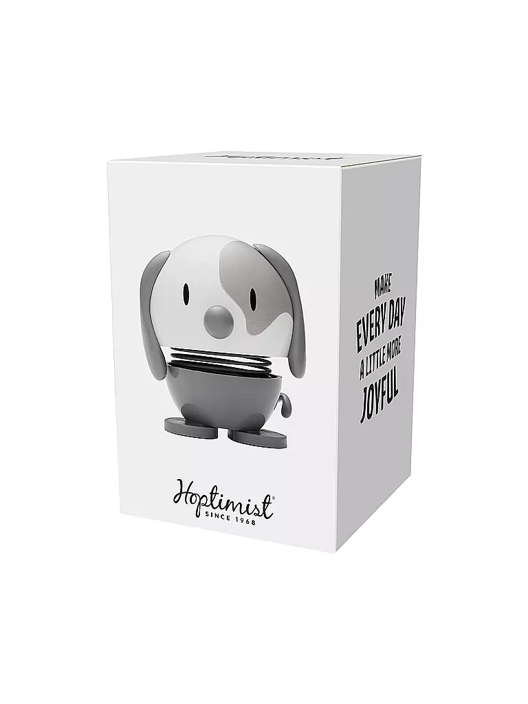 HOPTIMIST | Figurine décorative Chien 6,9cm Gris Cool | 