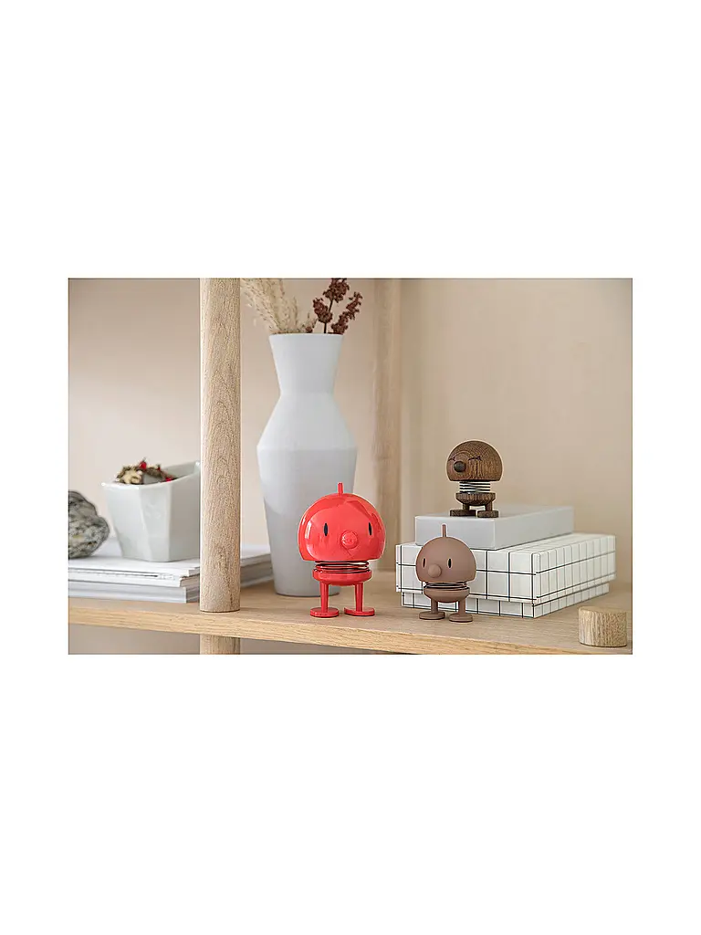 HOPTIMIST | Figurine décorative Classic Bumble 10,5cm Rouge | 