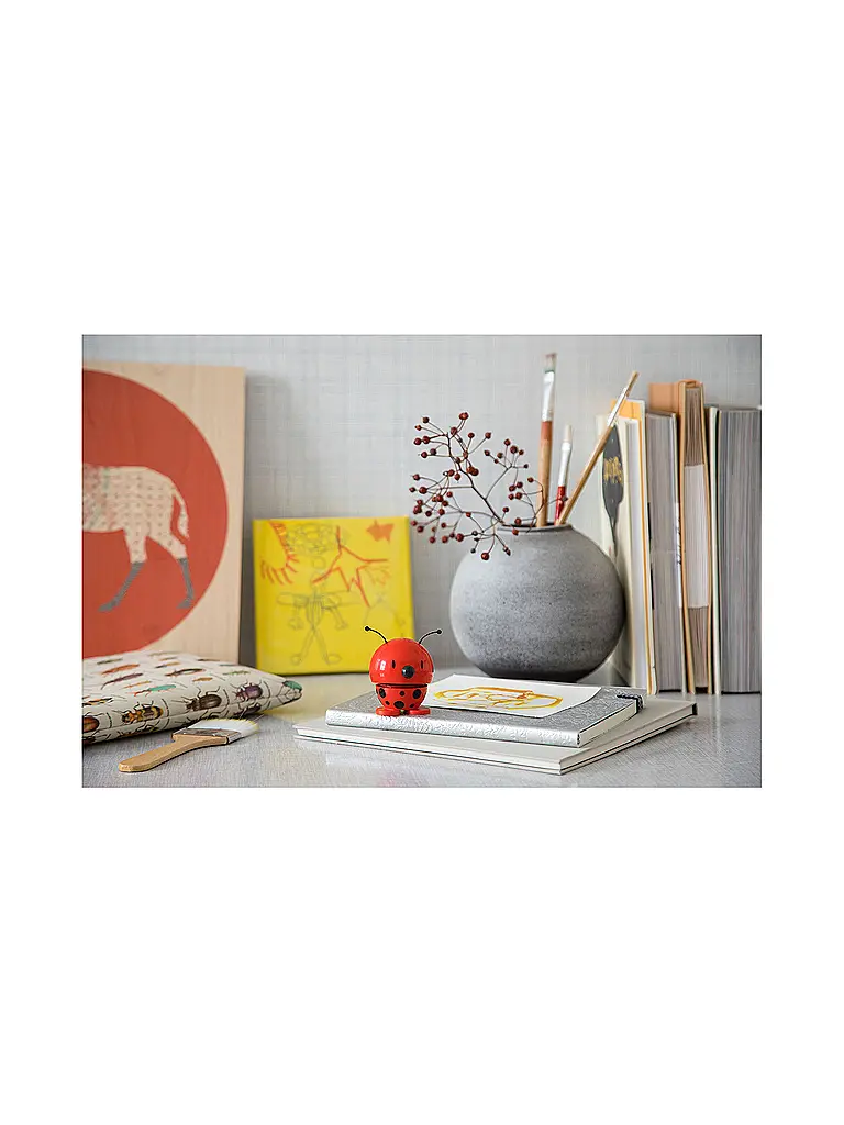 HOPTIMIST | Figurine décorative Coccinelle 6,8cm Rouge | rot