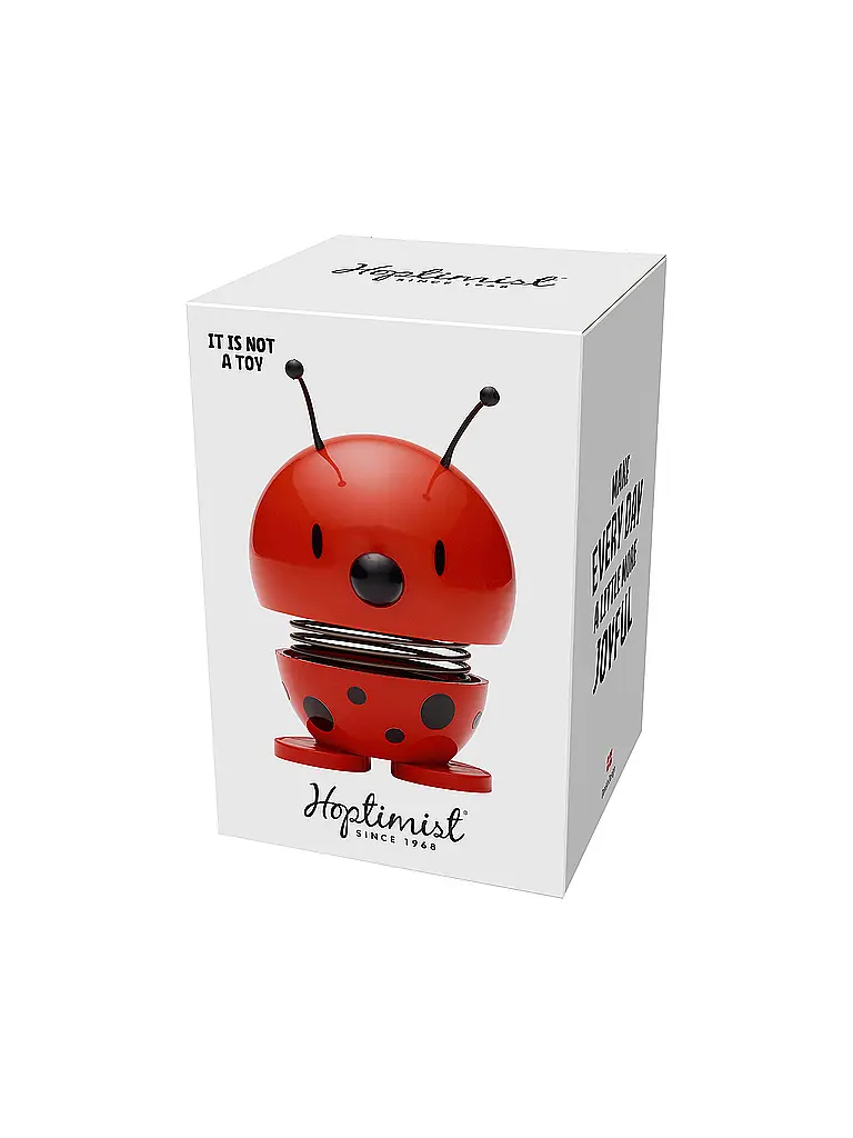 HOPTIMIST | Figurine décorative Coccinelle 6,8cm Rouge | 