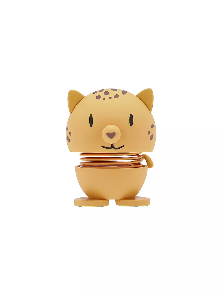 HOPTIMIST | Figurine décorative Léopard Doux 7,6cm Jaune | orange