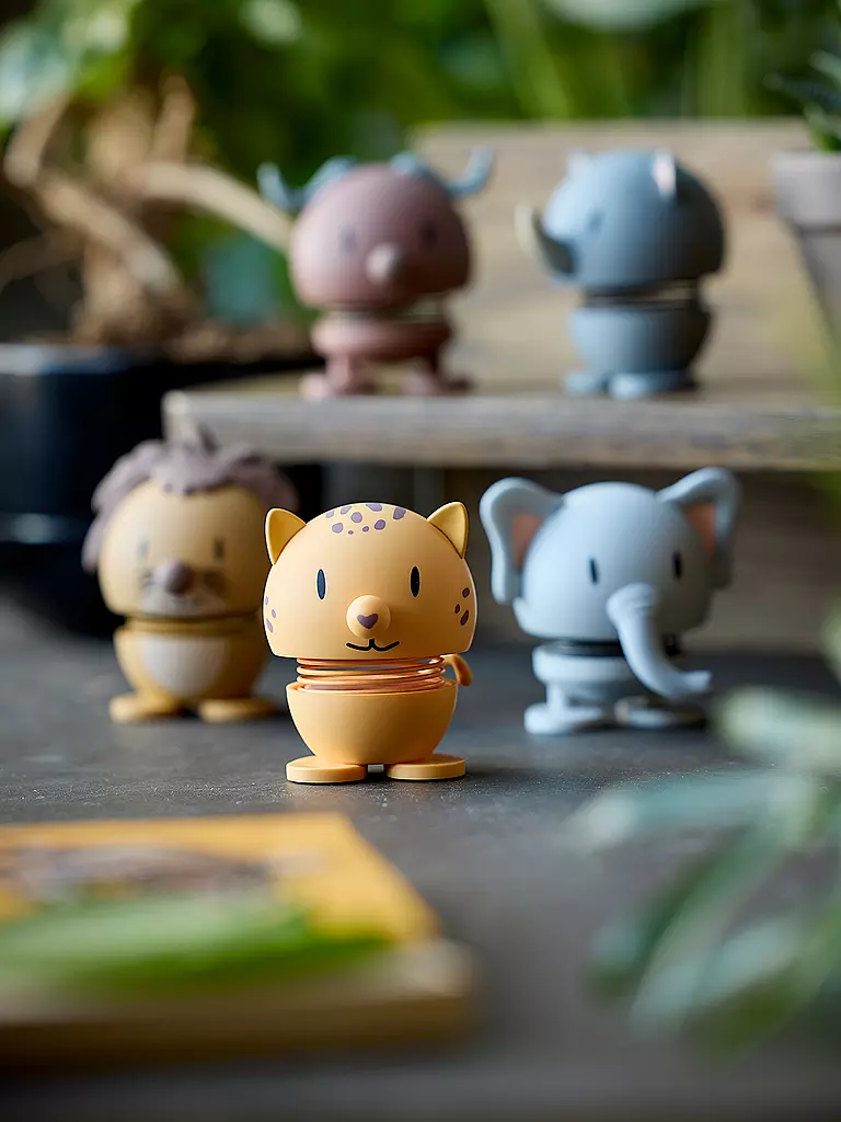HOPTIMIST | Figurine décorative Léopard Doux 7,6cm Jaune | 