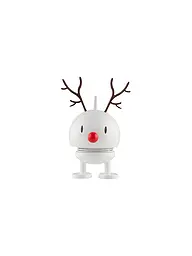 HOPTIMIST | Figurine décorative Noël Classic Bumble 9,5cm Renne Blanc | Blanc