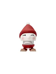HOPTIMIST | Figurine décorative Soft Bumble Skiing 7,2cm Sky | Rouge