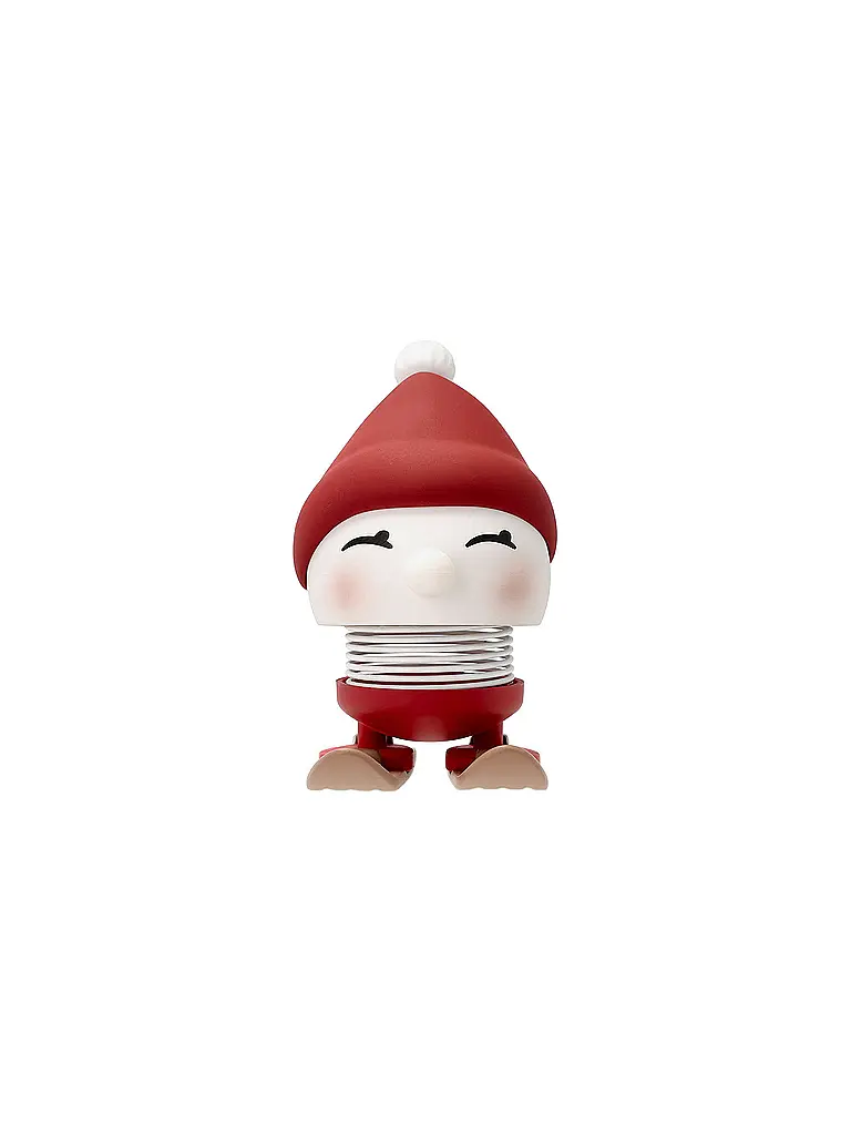 HOPTIMIST | Figurine décorative Soft Bimble Skiing 7,2cm Berry | Rouge