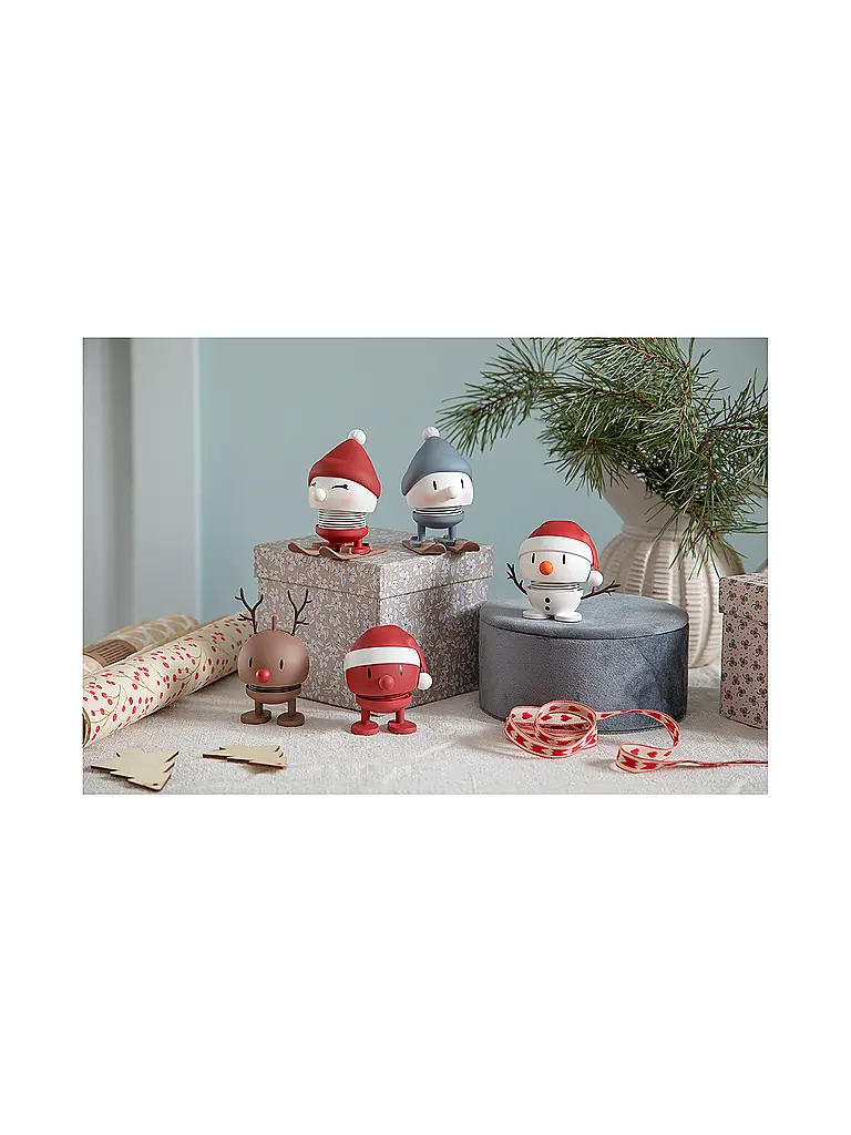 HOPTIMIST | Figurine décorative Soft Bimble Skiing 7,2cm Berry | 