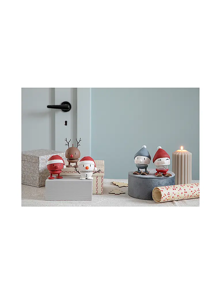 HOPTIMIST | Figurine décorative Soft Bimble Skiing 7,2cm Berry | 