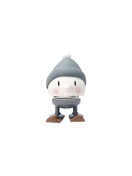 HOPTIMIST | Figurine décorative Soft Bumble Skiing 7,2cm Sky | Gris clair