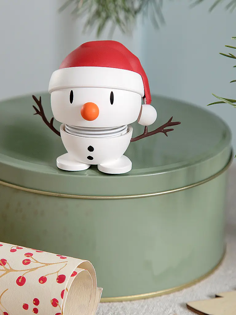 HOPTIMIST | Figurine décorative Soft Bumble Snowman 6,9cm | weiss