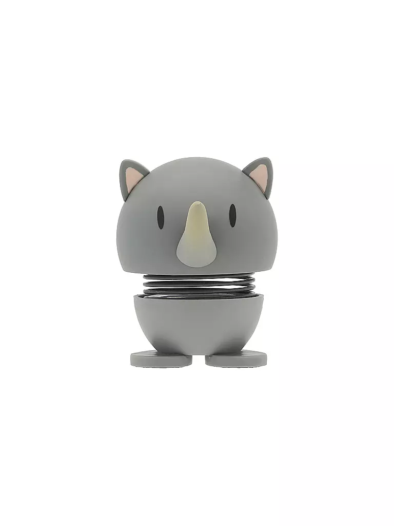 HOPTIMIST | Figurine décorative Soft Rhino 7,6cm Grey | grau