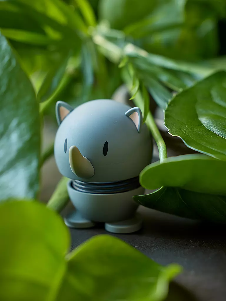 HOPTIMIST | Figurine décorative Soft Rhino 7,6cm Grey | 