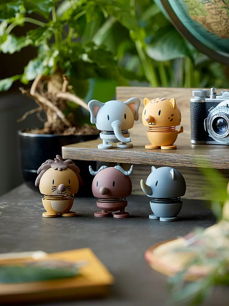 HOPTIMIST | Figurine décorative Soft Rhino 7,6cm Grey | 