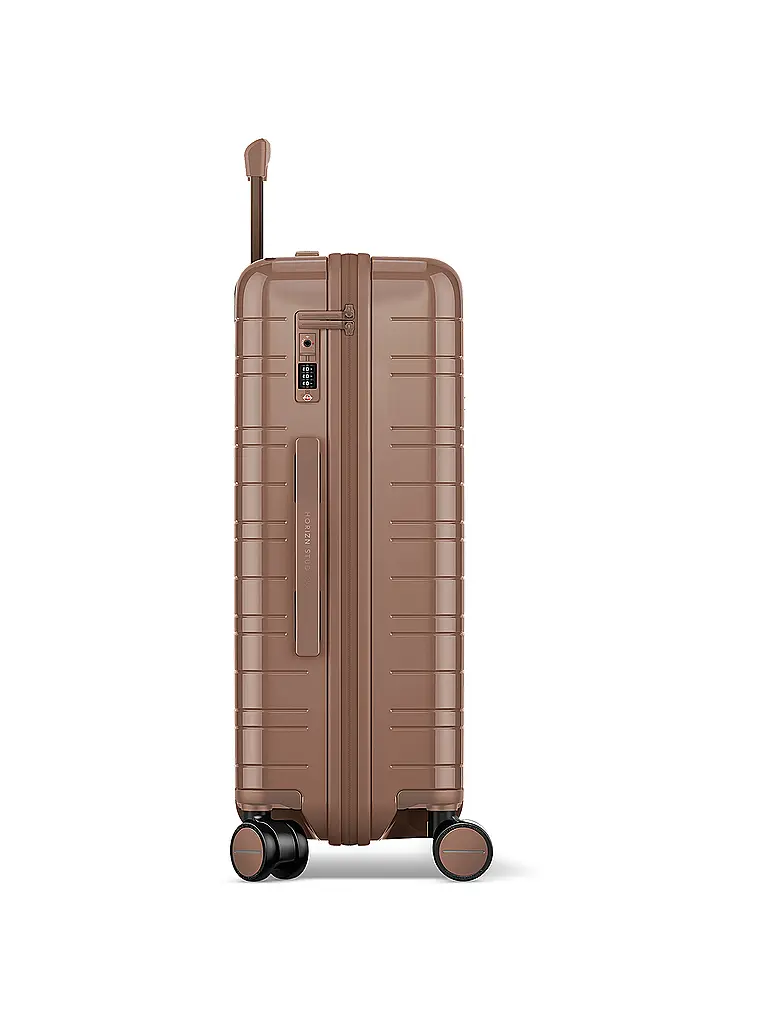 HORIZN STUDIOS | Trolley H6 RE Valise cabine 64cm glossy mocha | Marron clair