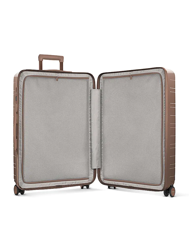 HORIZN STUDIOS | Trolley H7 RE Valise de voyage enregistrée 77cm glossy mocha | Marron clair