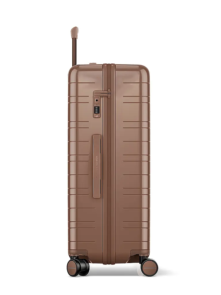 HORIZN STUDIOS | Trolley H7 RE Valise de voyage enregistrée 77cm glossy mocha | Marron clair