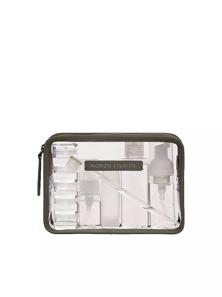 HORIZN STUDIOS | Trousse de toilette LIQUIDS BAG | Vert foncé