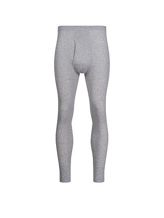 HUBER | Caleçon long avec ouverture COMFORT gris chiné