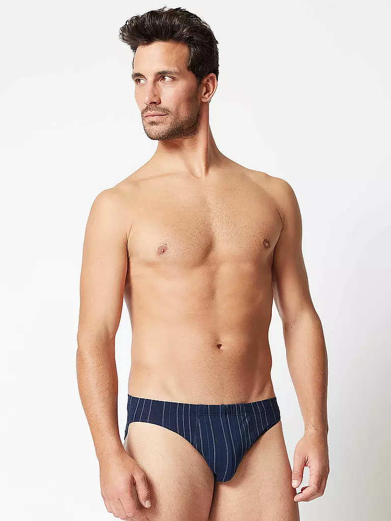 HUBER | Brasil Slip lot de 2 dressblue stripe | blau