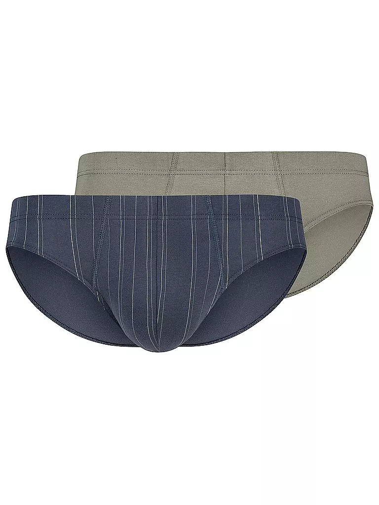 HUBER | Brasil Slip lot de 2 presque rayé | dunkelblau