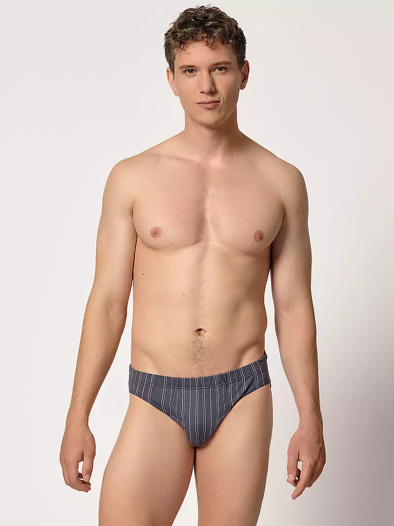 HUBER | Brasil Slip lot de 2 presque rayé | dunkelblau