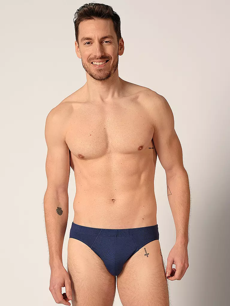HUBER | Brasil Slip lot de 3 bleu noir sélection | blau