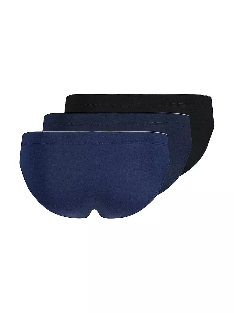 HUBER | Brasil Slip lot de 3 bleu noir sélection | blau