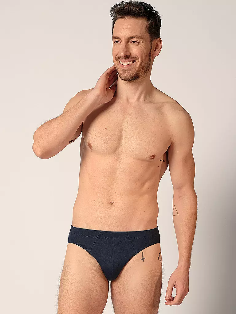 HUBER | Brasil Slip lot de 3 bleu noir sélection | blau