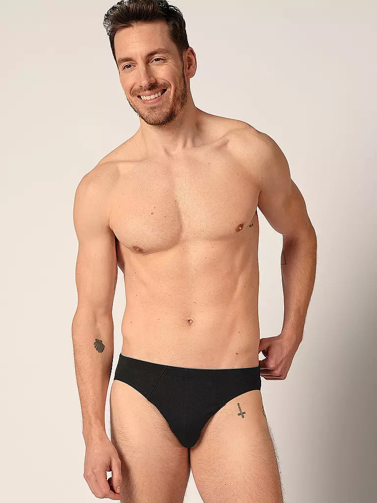 HUBER | Brasil Slip lot de 3 bleu noir sélection | blau