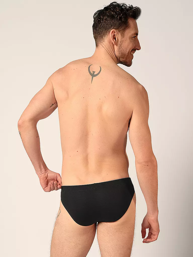 HUBER | Brasil Slip lot de 3 bleu noir sélection | blau