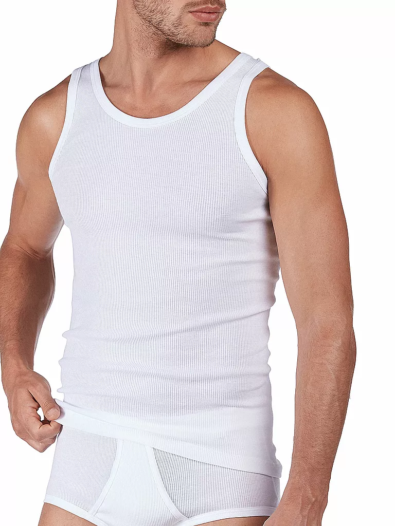 HUBER | Débardeur - Maillot de corps "De Luxe" (Blanc) | weiss