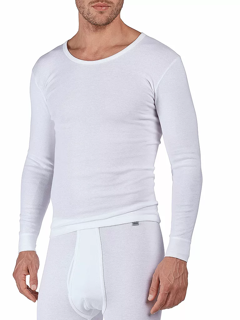 HUBER | T-shirt à manches longues "Cormort" (Blanc) | Blanc