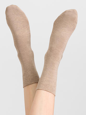 HUDSON | Chaussettes beige chiné
