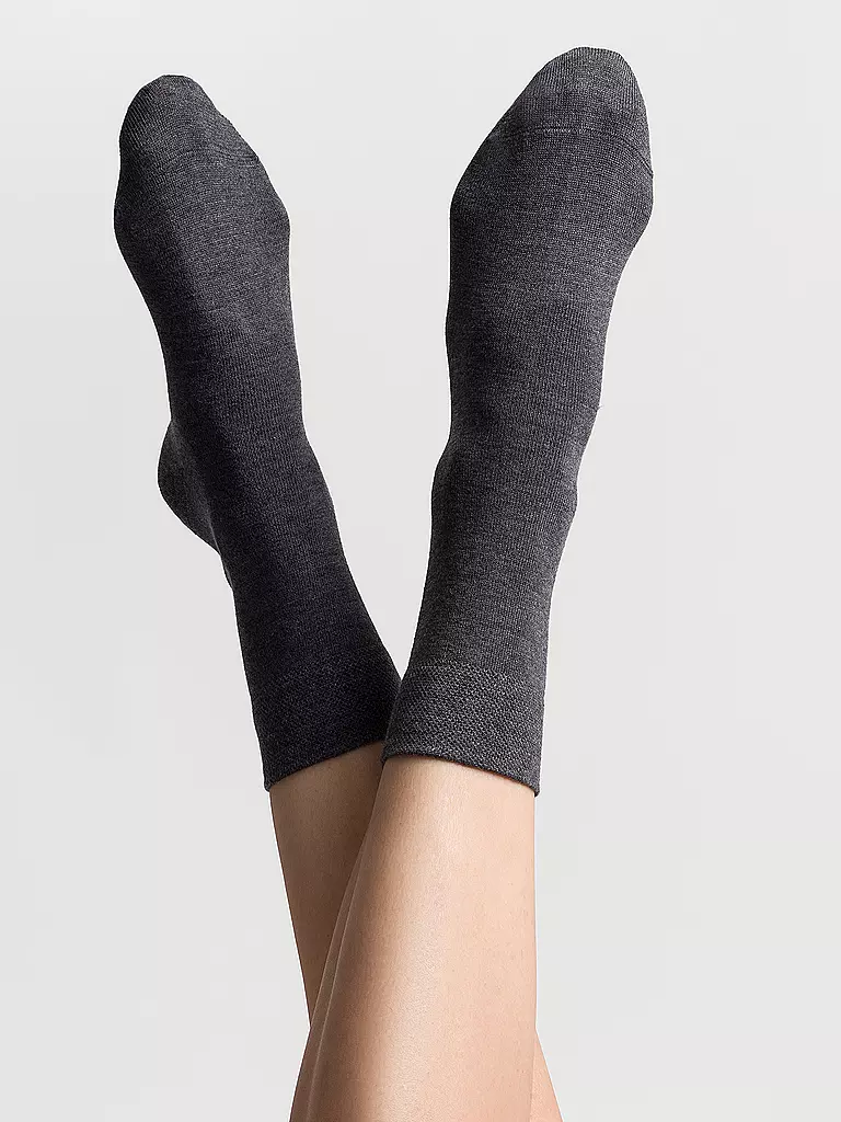 HUDSON | Chaussettes gris chiné. | 