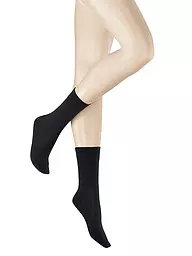 HUDSON | Chaussettes bibermele | Noir